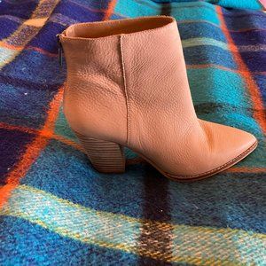Lucky Brand Adalan Bootie Chinchilla Leather Cream
